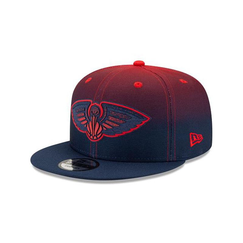 NBA New Orleans Pelicans Back Half 9Fifty Snapback (KQD5020) - Blue New Era Caps